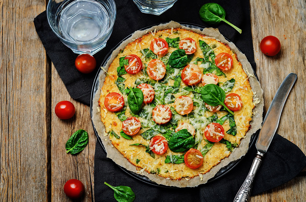 Healthy eats: pizza with cauliflower crust