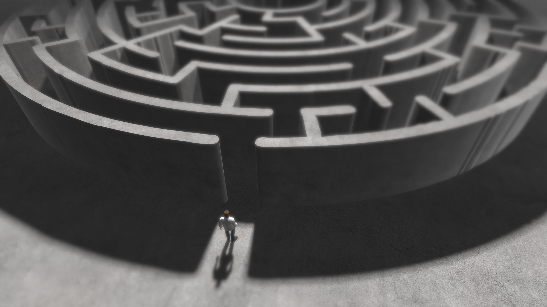 Financial money maze labyrinth of complex financial wealth creation