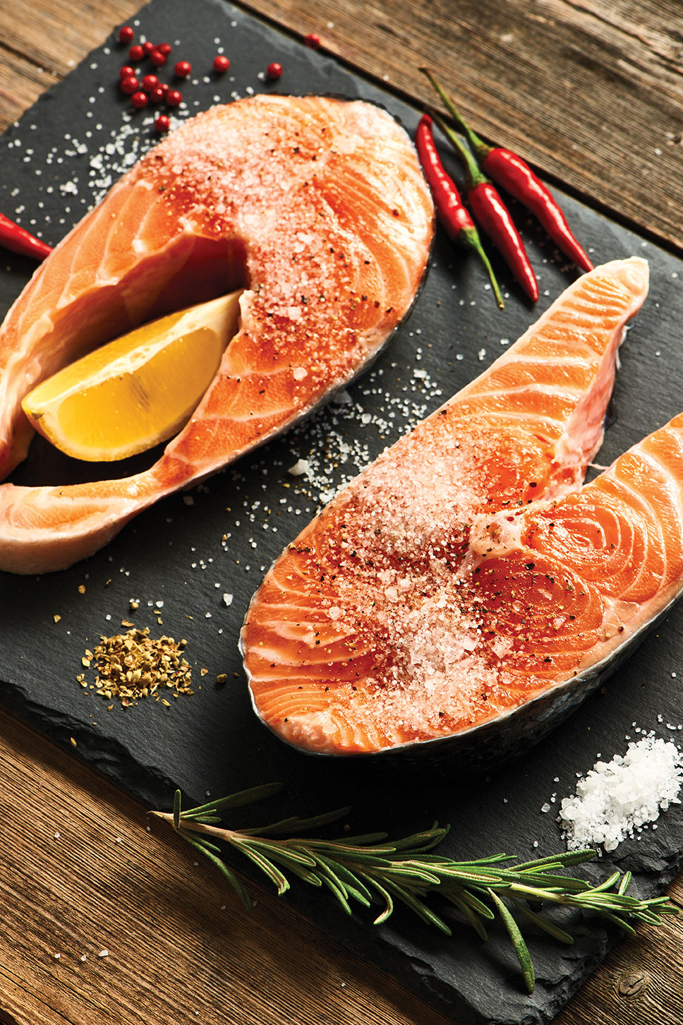 Grilling salmon