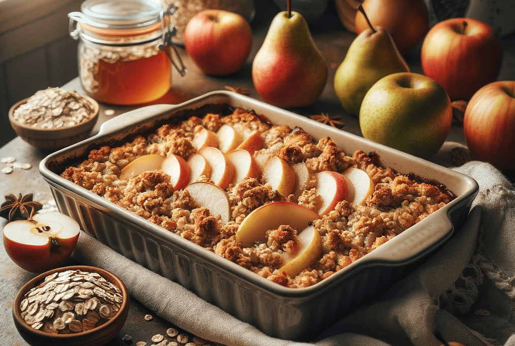 Baked Apple and Pear Crisp Recipe
