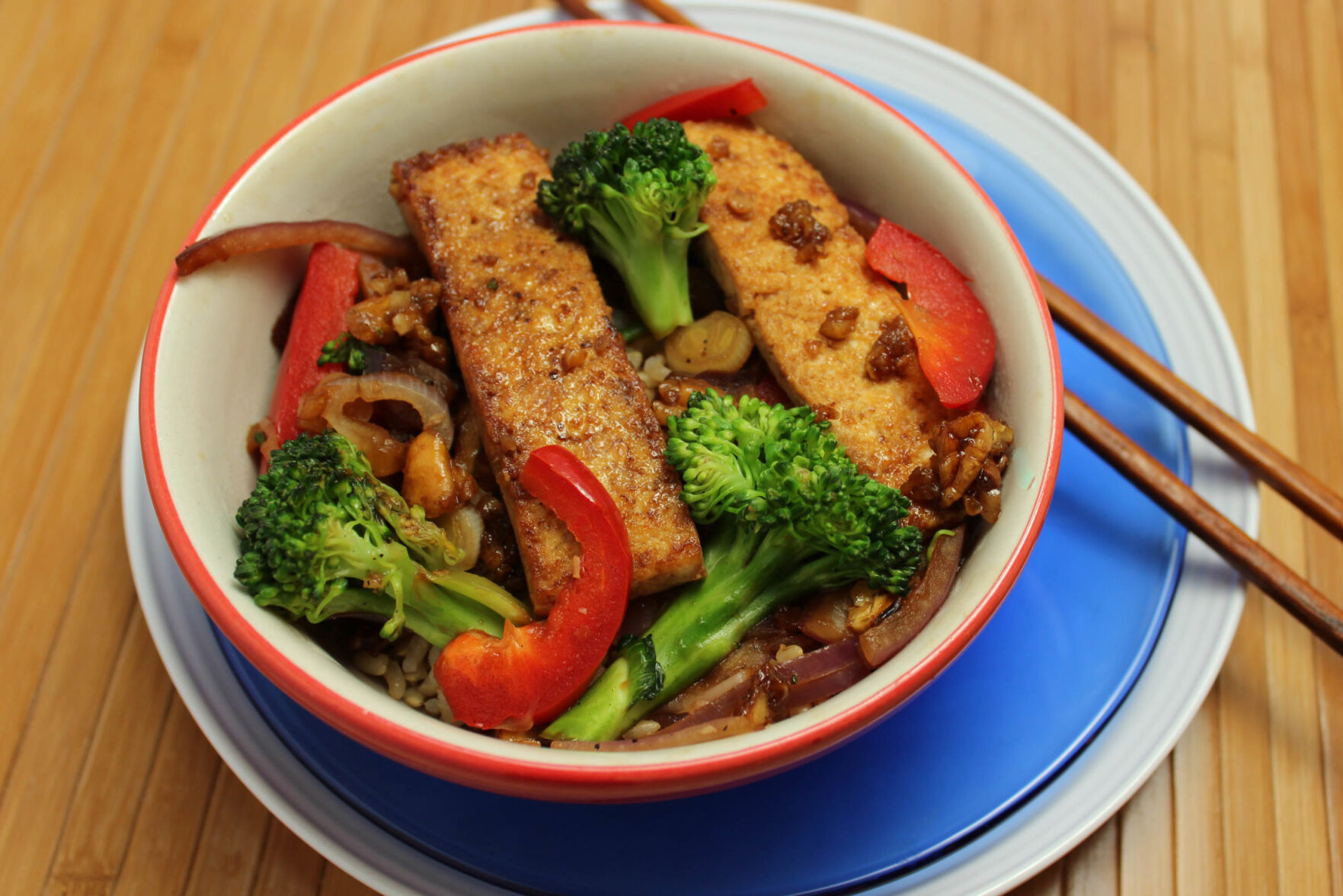 Caramelized Tofu and Broccoli Stir-Fry